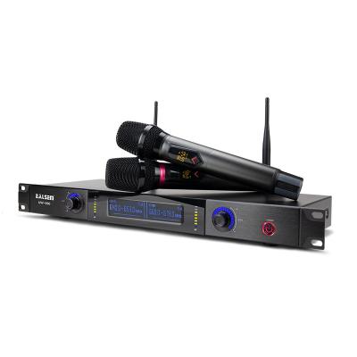 China Factory Direct Professional Noise Reduction EALSEM High Quality Dual Channel Infrared UHF Wireless Microphones for sale