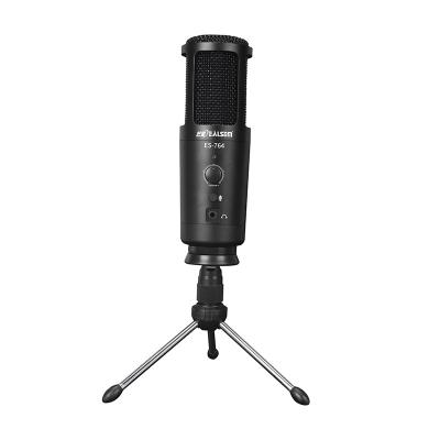 China Factory Auto Play OEM Noise Reduction EALSEM Desktop Microphone Mic Recording Youtube Podcast USB Microphone with Microphone Stand for sale