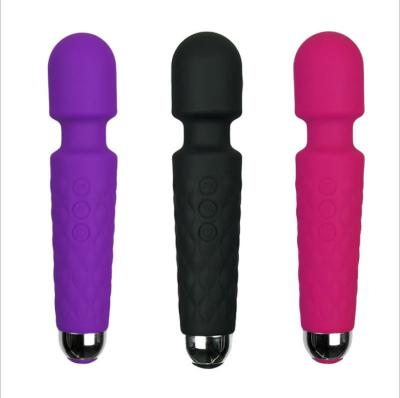 China Quiet Massager Rechargeable Handheld Personal Radio Waterproof Powerful Silicone+abs Magic Wand Vibration Multispeed Whisper for sale