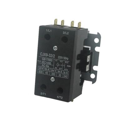 China CJX9 Series AC 2P 32A Air Conditioner Contactor 24V 120V 240V Silver Magnetic Contactor for sale