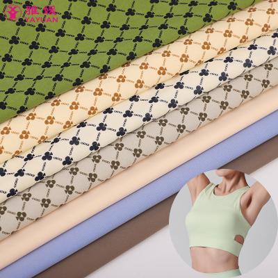 China Double Faced Hot Sale Online Matte Nylon Spandex Sportswear Bra Fabrics Printed Nylon Fabric Patterns For Clothing for sale