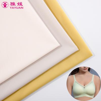 China 55 45 Spandex 90gsm Tube Tops Ultrathin Shiny Nylon Tank Top 4 Way Stretch 4 Sportswear Bras Knit Fabric Nylon Spandex Fabric for sale