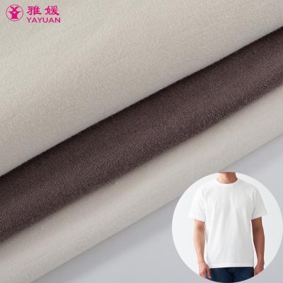 China Wholesale Custom 100% Pure Cotton Fabric Tear-Resistant For Clothing T-shirt Briefs Tank Top Fabric Plain Cotton for sale