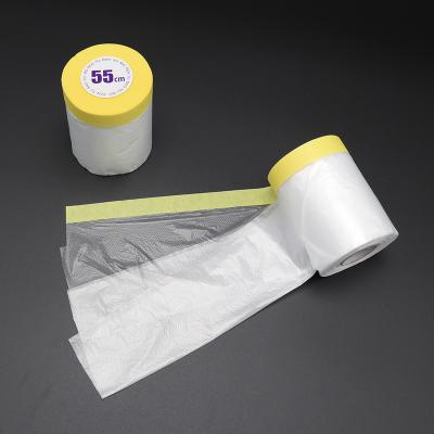 China Good quality waterproof pre-taped plastic masking film for job painting plastic film for greenhouse for sale