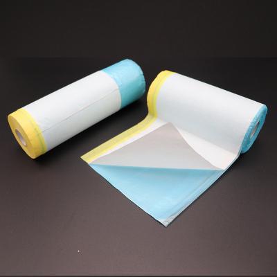 China High Quality Car Waterproof Spraying Protective Auto Paint Pre-imitated Paint Masking Film For Car Paint for sale