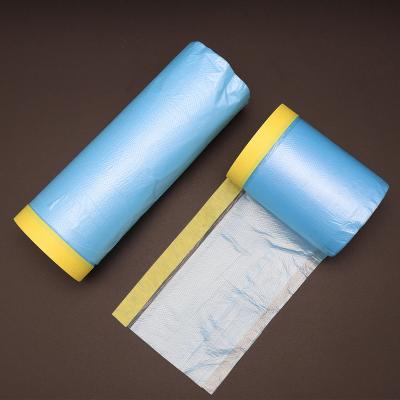 China Hot Selling Waterproof Assorted Automotive Paint Masking Paper Film For Automotive Painting Covering for sale