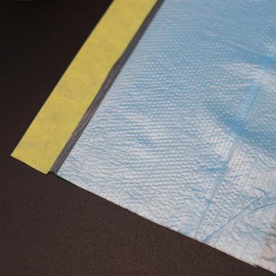 China Pre Taped Plastic Waterproof Protective Painter Transparent Masking Film For Car Auto Painting for sale