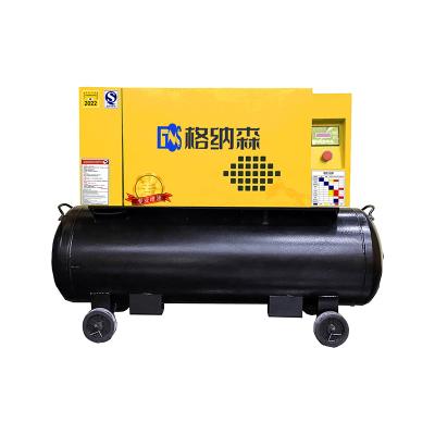 China Industrial High Pressure Lubrication Lubricated Silent Silent Portable Air Compressor With Free Installation for sale