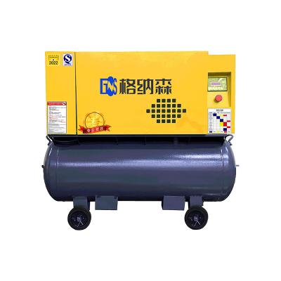 China Multi Purpose Lubricated Portable Small Screw Lubrication Energy Saving Air Compressor With Lower Noise for sale