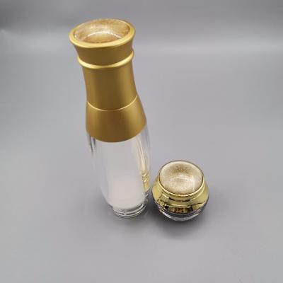 China Non Spill Manufacturers Luxury Cosmetic Packaging Serum Lotion Bottle With Cosmetic Acrylic Spray Pump Bottle for sale