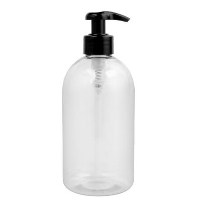 China Personal Care Boston Round Bath Soap Liquid Plastic Bottles With Dispenser Lotion Pumps 500ml Color Hair Bottle Shampoo for sale