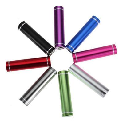 China Wholesale Portable Charger tube cylinder shape power bank 2600mah battery charger for sale