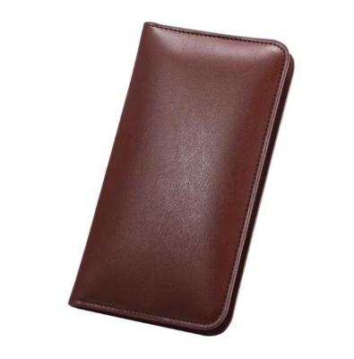 China 6800mah OEM custom logo PU leather wireless charger wallet power bank for sale