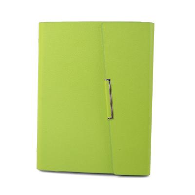 China A5 Loose-leaf book high grade colour changing tri-fold leather buckle notebook for sale