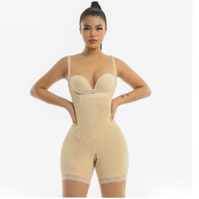 China Removeable Polyester Strap Butt Lift bodysuit Tummy Tuck waist Trainer Shapewear for sale