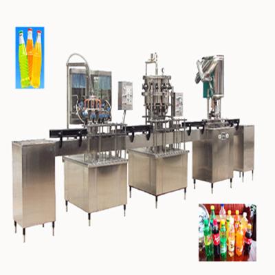 China Linear Type Soda Water Filling Beverage Bottling Machine / Small Scale Beverage Filling Equipment Carbonated Beer for sale