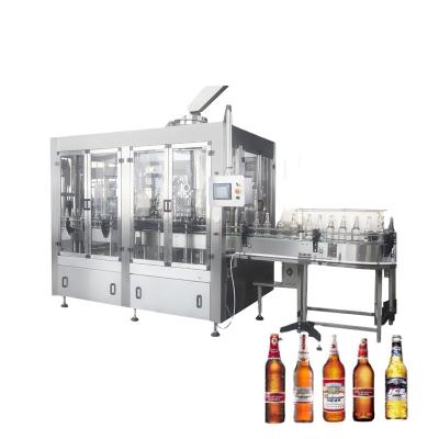 China 350ml Beverage Glass Bottle Beer / Lager Filling Packing Machine for sale