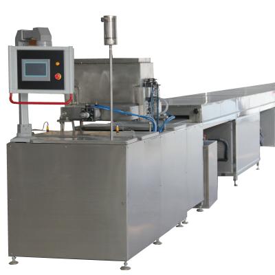 China Automatic Chocolate Chips Depositor Dropping Snack Factory Machine With Cooling Tunnel Low Price for sale