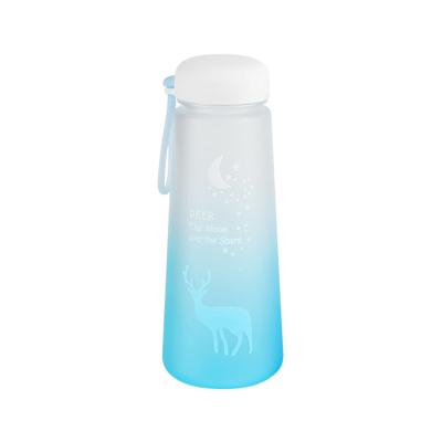 China Sustainable Elks Water Plastic Cup Portable Frosted Plain Water Cup For Sale for sale