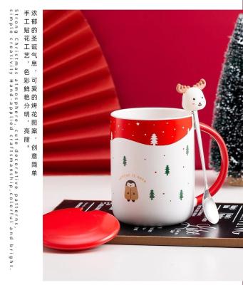 China Wholesale Santa Coffee Mug Santa Ceramic 3d Mug Viable Christmas Porcelain Mug in Santa Design for sale