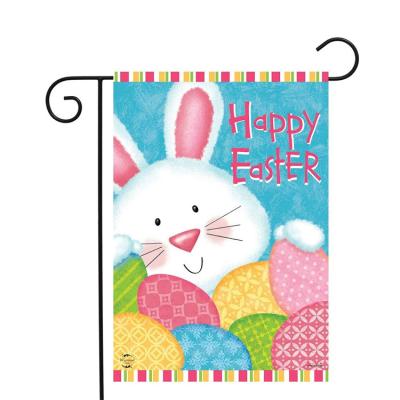 China Health Care Institute 2022 Newest Seasonal Garden Flag Double Sided Sublimation Printed Easter Garden Flags for sale