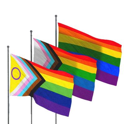 China Health Care Institutes Wholesale Transgender Lesbian LGBT Pride Flags Flying 3x5FT Gay Rainbow Custom Made Outdoor Indoor Cheap Polyester Running for sale