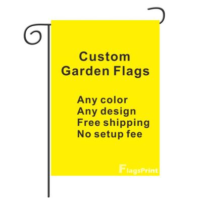 China High Quality Cheap Health Care Institutes Factory Sublimation Printing Polyester Halloween Garden Flag for sale