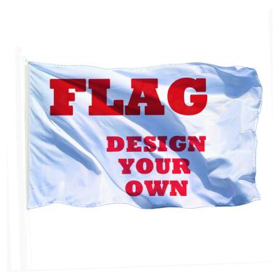 China Healthcare RPA Institutes Sublimation Flags Double Side Durable Custom Logo Printed Outdoor 100% Polyester 3x5 Flying Single Flag for sale