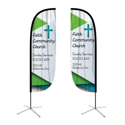 China Health Care Institutes Wholesale Flying Outdoor Digital Customized Printed Promotional Advertising Beach Feather Flag Banner With Poles for sale