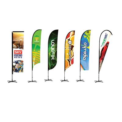 China Healthcare Institute Custom Advertising Double Sided Outdoor Sports Festival 2m 3m 4m 4.5m 5m Feather Flag for sale