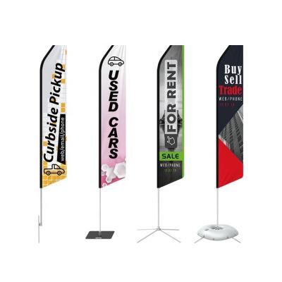 China Health Care Institutes Factory Low Price Custom Outdoor Beach Feather Teardrop Advertising Swooped Flags Custom Swooper Flag For Sale for sale