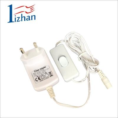 China New Style White Color 12V 1A Power Adapter 12W Plug In Connection Power Supply CE AC Adapter LZ12S-120050E for sale