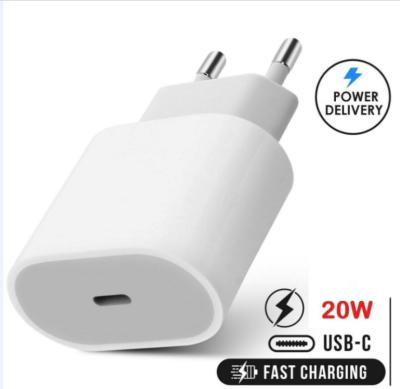 China Original Wholesale Palladium Charger New Arrival Mobile Phone Charger USB-C Cable 20W US/EU/UK Plug Fast Wall Charger For Smart Phone 12 13 11 X for sale