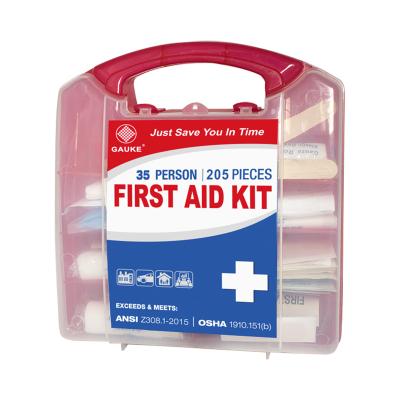 China Portable Travel First Aid Kit In Medical Promotional Blank Box Printed Logo Printed First Aid Plastic First Aid Devices for sale