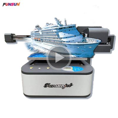 China Bill Printer Funsun A1 Candle Printing Machine UV Flatbed Printer With One Year Warranty for sale