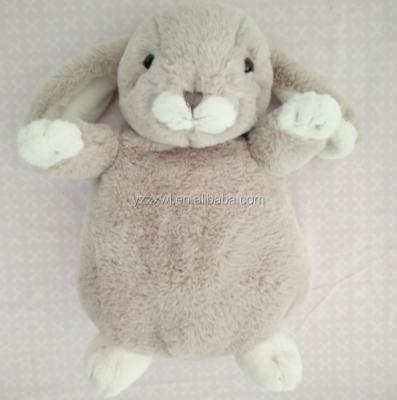 China Bed sleep stuffed animal warm water bottle cover/hot water bottle cover/500ML,750ML,1000ML plush rabbit stuffed rabbit dog bear cover for sale