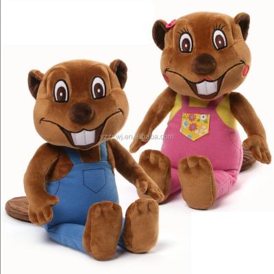 China For Kids Custom Beaver Plush Stuffed Beaver Toys Stuffed Plush Toys Beaver Stuffed Toys With Clothing for sale