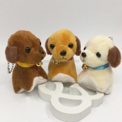 China Bed Sleep 7cm Kawaii Toy Plush Stuffed Puppy Dog with Bells /Classics Cute Plush Toy Dog for sale