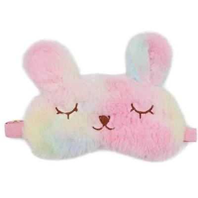 China Soft Plush Stuffed Blindfold Eye Cover For Women Girls Eye Mask Bunny Plush Private Label Stuffed Eye Mask for sale