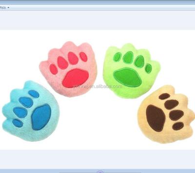 China Viable Pet Toys And Cute Design Dog Products Plush Paws For Dog Pet Soft Squeaky Toy For Dogs Pet Paw Pillow For Dog for sale