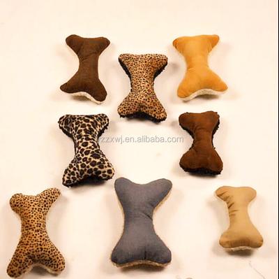 China Free Sample Viable Bone Shape Dog Toys Bones To Train Plush Stuffed Squeaky Dog Toys Stuffed Bone Dog Toys for sale