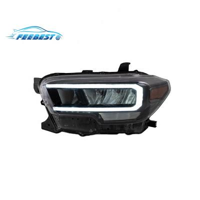 China Turning Lights and Brake Lights are Full LED Parabolic Reflector DRL Symmetrical Dynamic Car Head Lamp For Toyota Tacoma 2015 Pickup Up Headlight Headlamp for sale