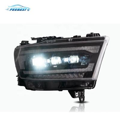 China Fit For Dodge Ram 2019 2020 2021 Factory Price Black Front Lamp Full LED Headlight Sequential 1500 Turn Signal For Dodge Ram 1500 for sale