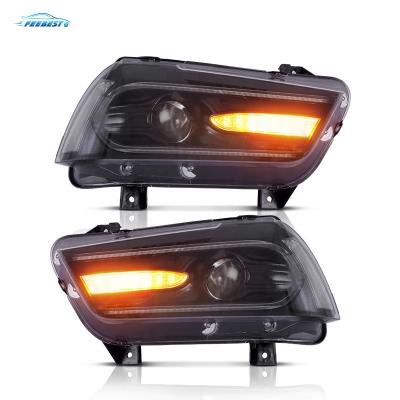 China Fit For Dodge Charger 2011-2014 For Dodge Charger LED Headlights Modified 7th GEN Head Light 2011-2014 Sequential Car Headlight High Quality for sale