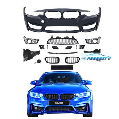 China For BMW m3 f30 Feebest Bodykit Auto Parts For BMW m3 f30 Front Car Rear Bumpers With Car Grille for sale