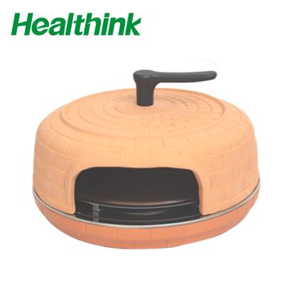 China Round Kitchen Quality Four People Pizza Oven Pizza Grill Smokeless Oven for sale