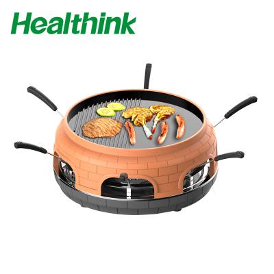 China Best Household Commercial Electric Round Pizza Oven Indoor Clay Pizza Oven 6 Person Pizza Dome for sale