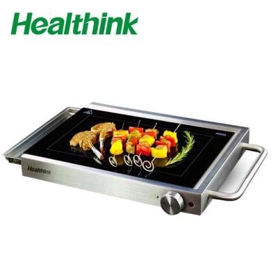 China Easily Assembled Stainless Steel Table Top BBQ Grill Japanese Electric Smokeless Korean BBQ Grill Glass Grill for sale