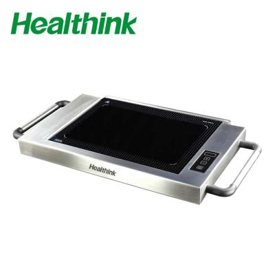 China Easily Assembled Healthink Electric Cook Griddle And Glass Teppanyaki Barbecue Grill Machine for sale