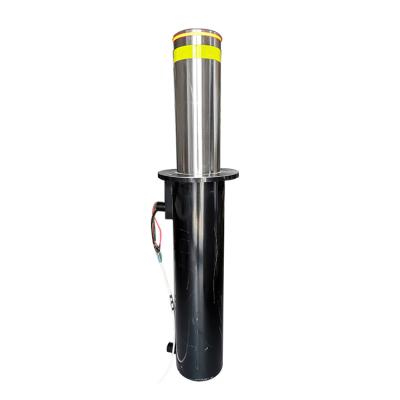 China New 304 Stainless Steel Road Safety Electric Hydraulic Rising Automatic Parking Bollards for sale